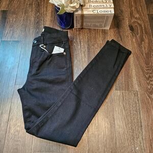 Good American Jeans Black Good Legs Skinny Crop Flat Tummy Jean 00 24 NWT